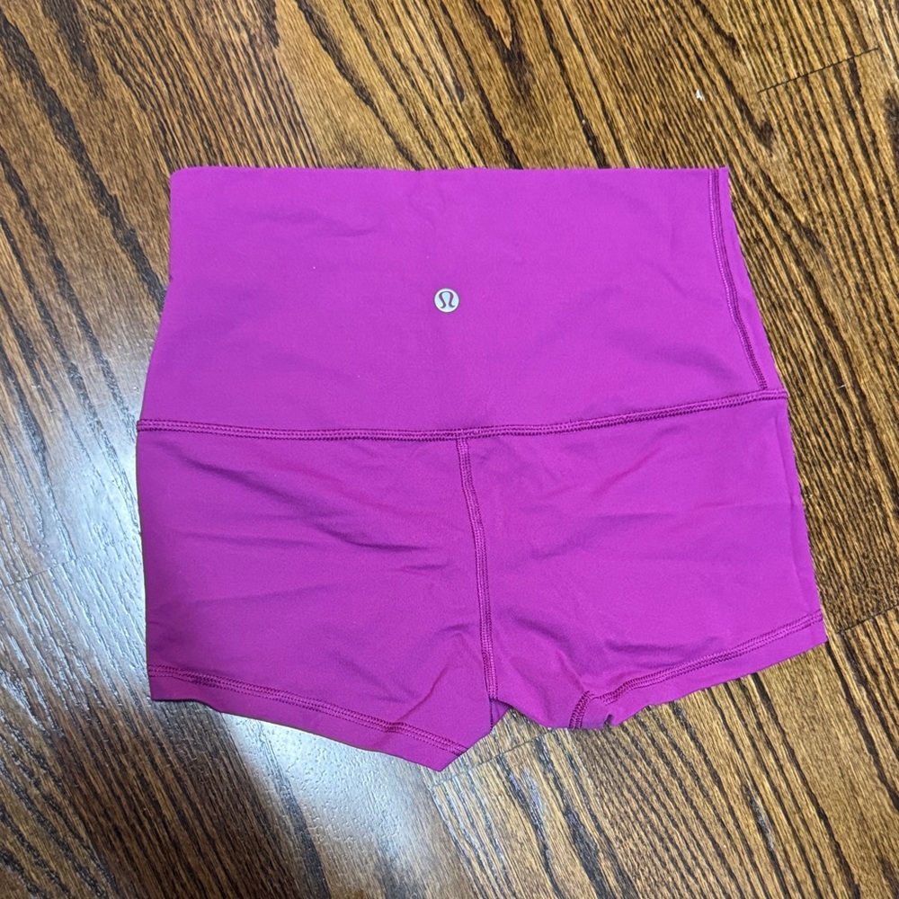 lululemon athletica Women's Fuchsia High Waist Shorts